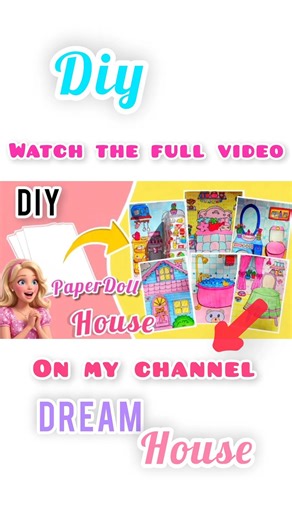 Watch Till End‼️😍🏠#paperdoll#shorts#barbie#diy#barbiehouse#papercraft#dollhouse#dollhouses#handmade