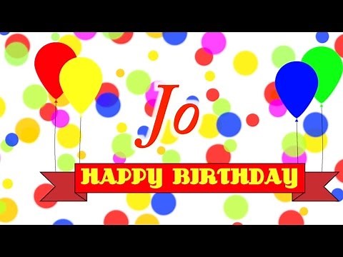 Happy Birthday Jo Song