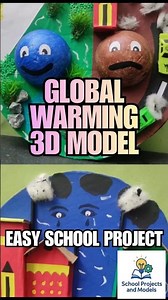 How to Make a Global Warming 3D Model for School Project | Science Exhibition Ideas | SP&M
