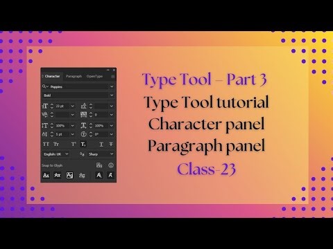Type Tool part-3 Class-23 In Adobe Illustrator