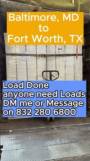 How I Booked a $2,800 Box Truck Load Baltimore, MD to Fort Worth, TX 🚚