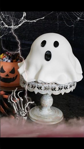 👻 Making a Ghost Cake for Halloween