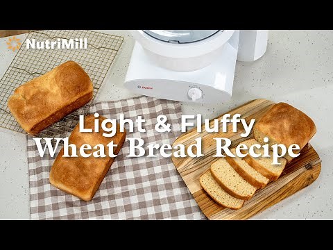 Sandwich Bread Recipe | Bosch Universal Plus Mixer & NutriMill Classic Grain Mill Tutorial