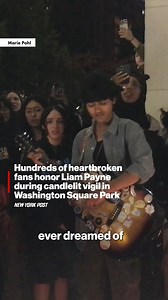 Hundreds of heartbroken fans gathered in Washington Square Park Saturday night for a mass vigil. | New York Post Video
