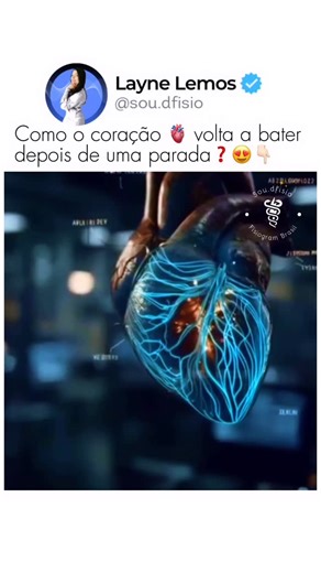 Dra. Layne Lemos | Fisioterapeuta | Fisiologista do Exercício on Instagram: "📊O coração não volta a bater por acaso. Depois de uma parada, existe um sistema inteiro responsável por reiniciar o ritmo da vida. Tudo começa no nó sinoatrial, o marcapasso natural do coração. Ele gera o impulso elétrico que se espalha pelos átrios, passa pelo nó atrioventricular, desce pelo feixe de His, fibras de Purkinje… e só então o coração volta a contrair de forma coordenada. Não é mágica. É anatomia + eletrici