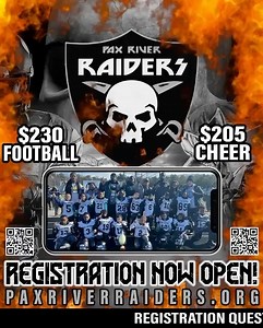 🗣️🗣️ Raider Nation! Registration is now open for the 2023 Season! Please visit paxriverraiders.org for more information! | Pax River Raiders