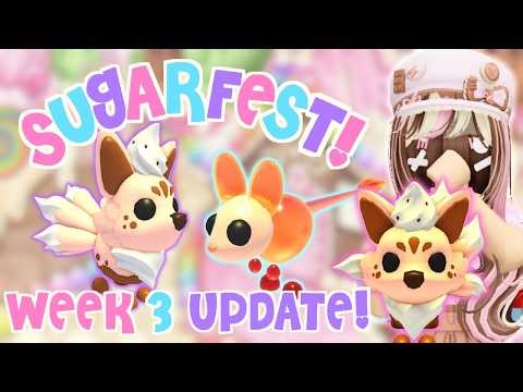 Get Ready for Week 3 Sugarfest Update! | Latte Kitsune & Jiggy Jerboa | Adopt Me Roblox | Riivv3r