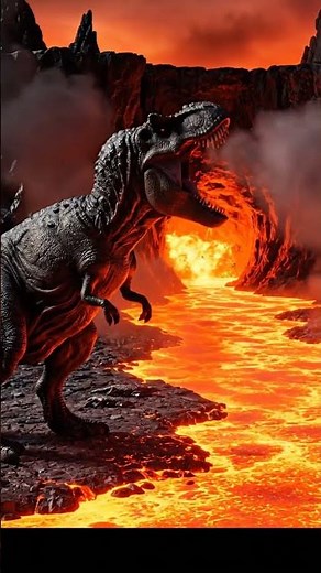 T-Rex vs a freezing blizzard (if glacier) in a Prehistoric World