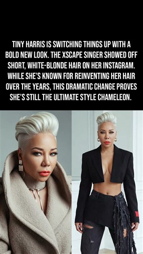 Tiny Harris Debuts a Bold New Look With Short White-Blonde Hair 😍🔥❄️