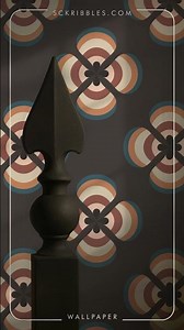 Retro Inspired Floral Geometric Wallpaper "Retro Floret" | Commercial & Residential Wallcoverings