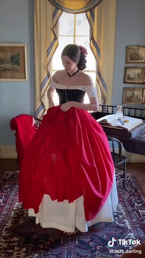#grwm in an 1850s winter ballgown #victorian #makeitmagical #festivefashion #victorianfashion #costume #hellowinter #costumes