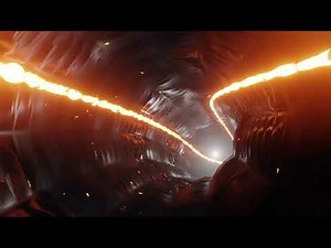 Abstract Sci-Fi Tunnel VJ Motion Background || Concert visual || Loop Laser fx || Free footage