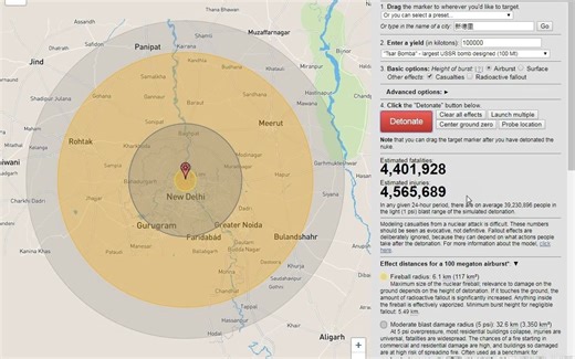 【强烈推荐点进来看一下】推荐一个贼有意思的核爆模拟网站，网址在简介