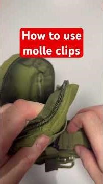 How to use molle clips