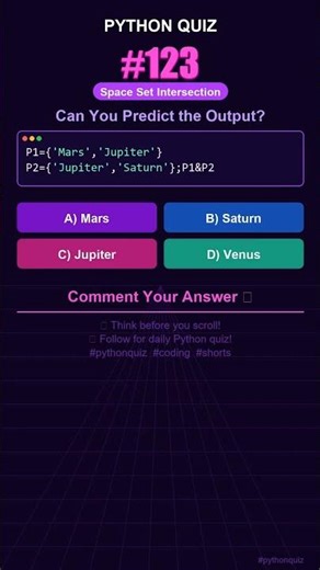 Python Quiz #123 — Can You Predict the Output? #shorts #python