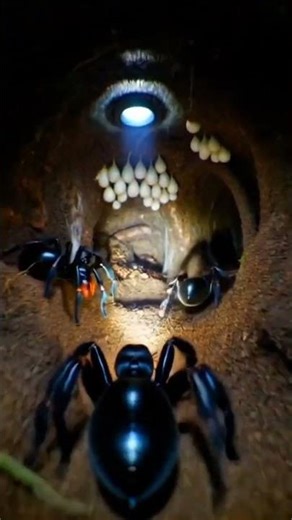 Tiny Spider With Camera 📷 #Mini Wildlife Documentary #shorts