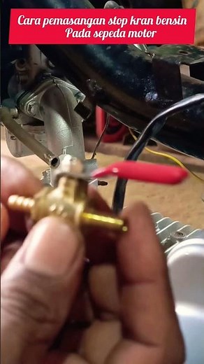 How to install a petrol stop valve on a motorbike engine