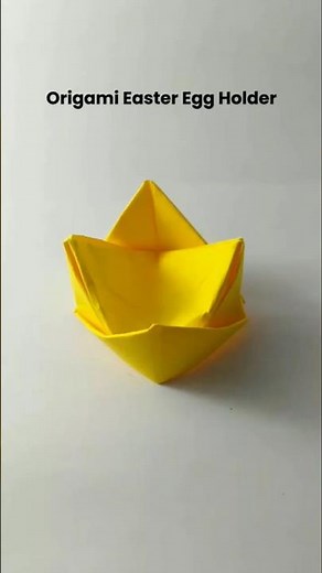 DIY Origami Easter Egg Holder – Cute & Easy Paper Craft!
