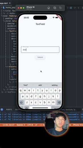 Flutter TextField! Atur minLines & maxLines biar otomatis ikut content! 🚀#coding #flutter