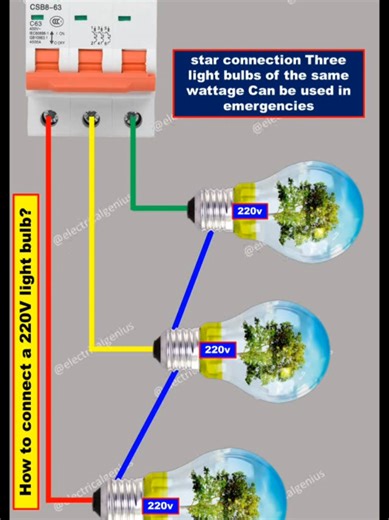 Wiring a Three-Phase Bulb to Single-Phase Power