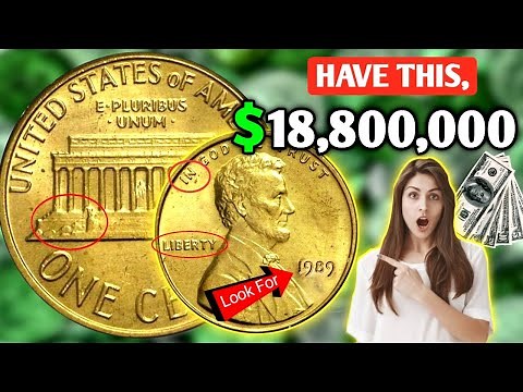 1989 Lincoln Memorial One Penny Coin Value | How Much is a 1989 Penny