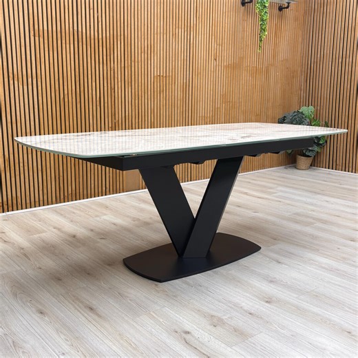 Furniture Village ‘merlin’ Ceramic Large Extending Dining Table - Etsy
