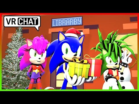 SONIC AND MANIC AND SONIA GO CHRISTMAS SHOPPING IN VR CHAT