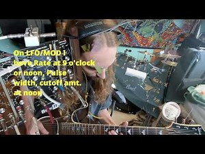 Moog Grandmother synth & Guitar jam w/tutorial
