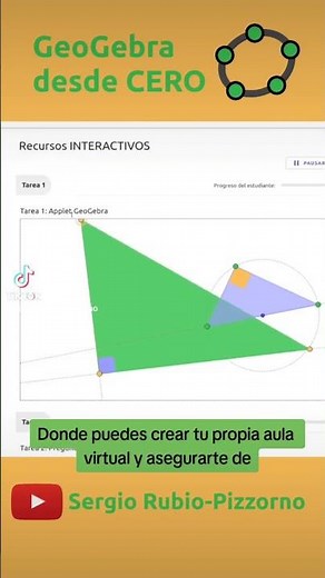 🟢 Aula Virtual PERSONALIZADA con GeoGebra Classroom #shorts