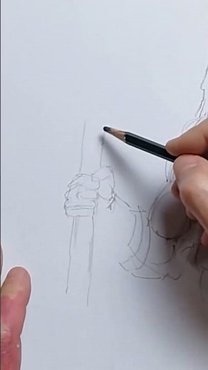 10-Minute Pencil Sketch – Speed Drawing of a Viking Warrior #magicline