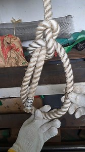 Basic bowline knot⚓️ useful & essential ✅️ #everyone #reelsfbシ #reelsfypシ #reelsvideoシ #reel #trend #fypシ #handmade #fy #fb #camping #diy #highlights #rope #knot #bowline | Iconic Knots