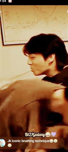 jk's iconic brushing technique😂😂// BTS funny Hindi dubbed//#bts #shorts