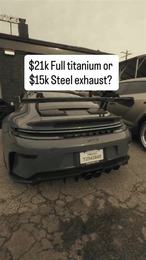 Brian Jung on Instagram: "My experience after installing a $15,000 full stainless steel exhaust on the GT3 by @dundon_motorsports -> had a lot of conflict deciding between the titanium system which is $21k vs steel system at $15k. -> The difference here was $6k extra for = higher pitch and 10lb weight savings, but ultimately the rigidity and cost made me choose the stainless steel system. If I could do it again I’d just get the titanium system over the steel and bite that extra bullet. You’re al