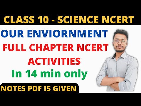 Our Enviornment full Ncert Activities Solutions Class 10 Science Cbse