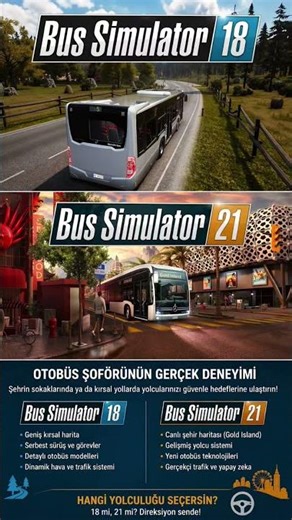 Bus Simulator 18 vs Bus Simulator 21 🚍 Hangisi Daha İyi?