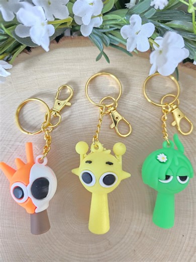 Sprunki Cartoon Doll Keychain: A Fun Gift for Car Keys, Backpacks, Lunch Boxes. - Etsy