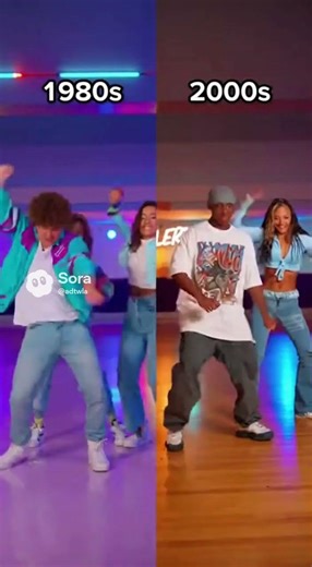 1980s teen dance moves and trends compared to 2000s