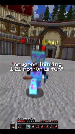 new 1.21 potpvp vs old 1.8 potpvp in minecreaft #shorts #fyp #minecraft