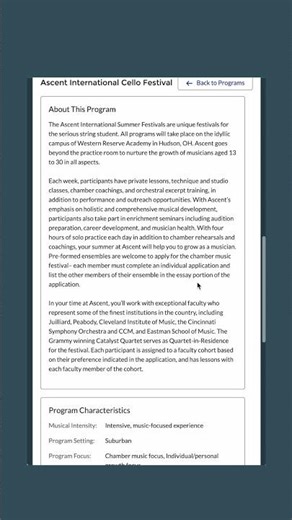 Tour the Common Application for Summer Study!