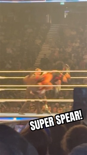 BRON BREAKKER SPEARS OBA FEMI 😱💥 #wwe #wwelive #obafemi #smackdown #wweraw #bronbreakker #wwelive