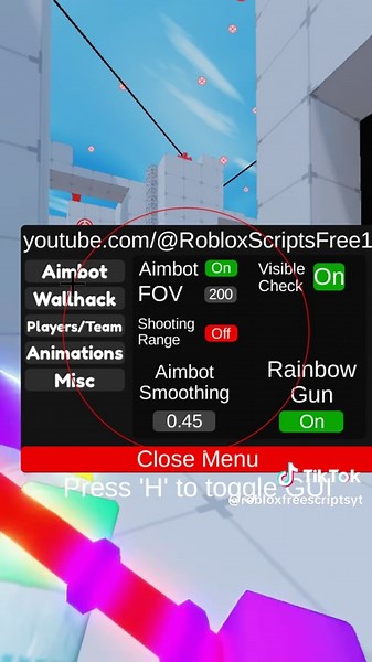 Roblox Rivals Rainbow Guns Aimbot script here: rblxfreescripts.com/rivals/script #roblox