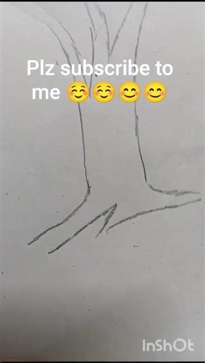 Easy tree drawing tutorial 😍😍🥰🥰