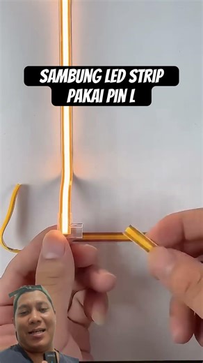 How to connect LED strips using L pin connectors #shorts #diy #craft #carpentry #construction