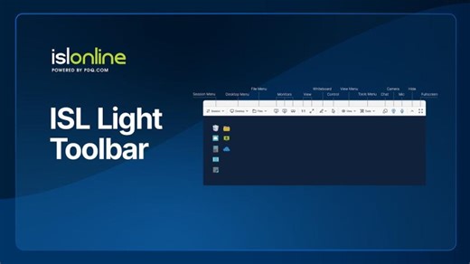 New ISL Light Toolbar | Remote Desktop | ISL Online