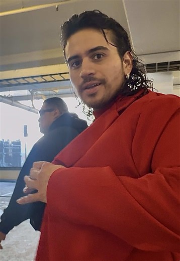 Jesus Ortiz Paz @JOP Known as J.O.P. Lead singer, owner of Street Mob Records, and founding member of Fuerza Regida formed back in 2015.🎼-🏆Looking Grammy ready in his custom red groupo tux! Styled by his personal stylist Jose Tasviña🎸🪡🧵 #jesusortizpaz #jop #fuerzaregida #filmedbyashh #grammys @GRAMMYS