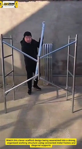 This Genius Scaffold Design Folds Into a Compact Frame! 🤯 | Smart Construction