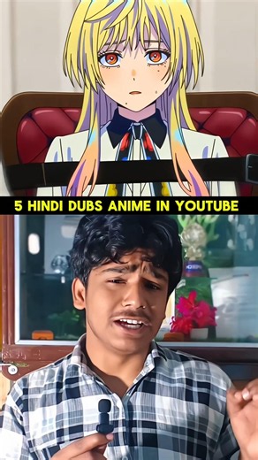 5 Hindi dubbed anime in youtube u should watch 💀#anime