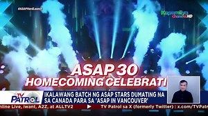 7.8K views · 78 reactions | All-set na ang longest-running Sunday variety show na "ASAP" para sa kanilang back-to-back show sa Vancouver, Canada. | TV Patrol | Facebook