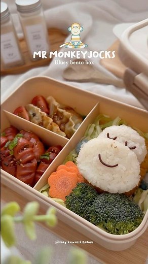 Mr. Monkeyjocks-inspired Bento 🐵💙