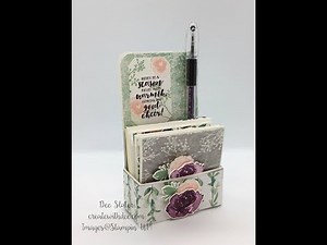 3x3 Note Cards Mini Stationery Set Box